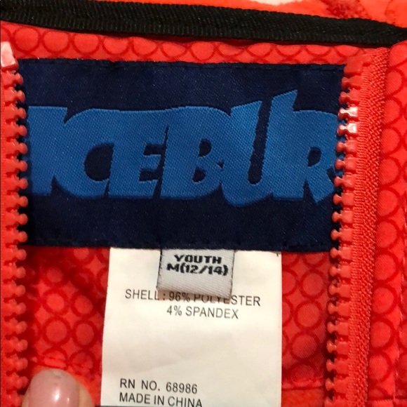 youth orange ice burg jacket - Picture 3 of 4